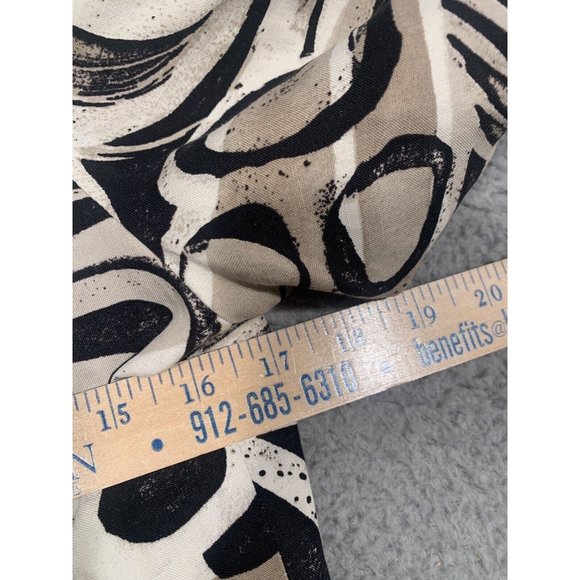 Chico's Brown Beige Silk Linen Blend Jacket Buttons Lined Boho Size 1 Medium M - Picture 8 of 11